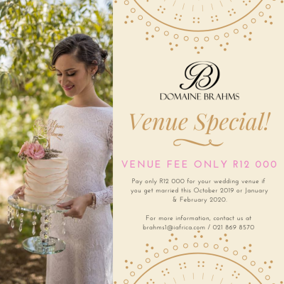 Domaine Brahms Wedding Venue Special | Competitions & Specials Domaine Brahms Wedding Venue Special | Competitions & Specials
