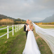 bride, groom, veil - Riaan West Photography