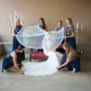 bridesmaids, dress, lace, veil, wedding - Riaan West Photography